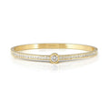 Nomination Pretty Bangles Gold Tone Central CZ With Pave` CZ