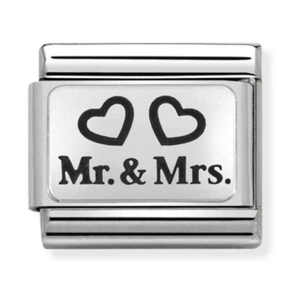 Nomination Composable Silver Mr & Mrs Charm 330109/01