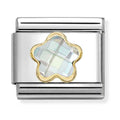 Nomination Composable Gold White Flower Charm 030615/010