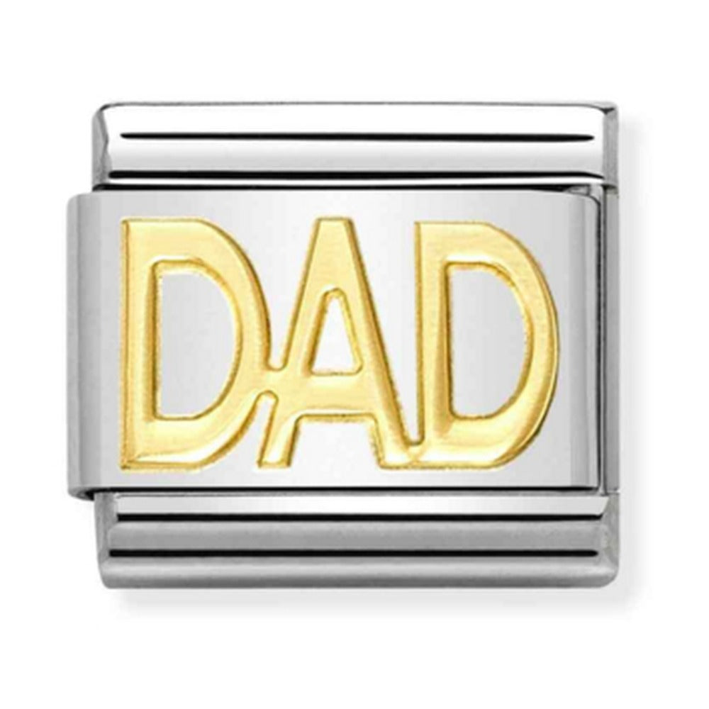 Nomination Composable Gold Dad Charm 030107/11