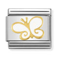 Nomination Composable Gold White Butterfly Charm 030278/03