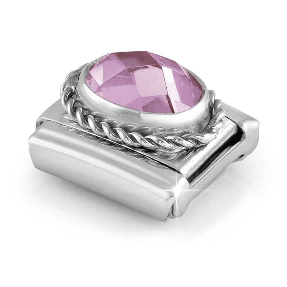 Nomination Composable Silver Oval Pink CZ Charm 330604/003