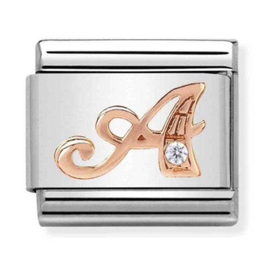 Nomination Rose Gold Letter A Charm 430310/01