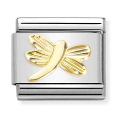 Nomination Composable Gold DIAMOND-CUT DRAGONFLY Charm 030149/56
