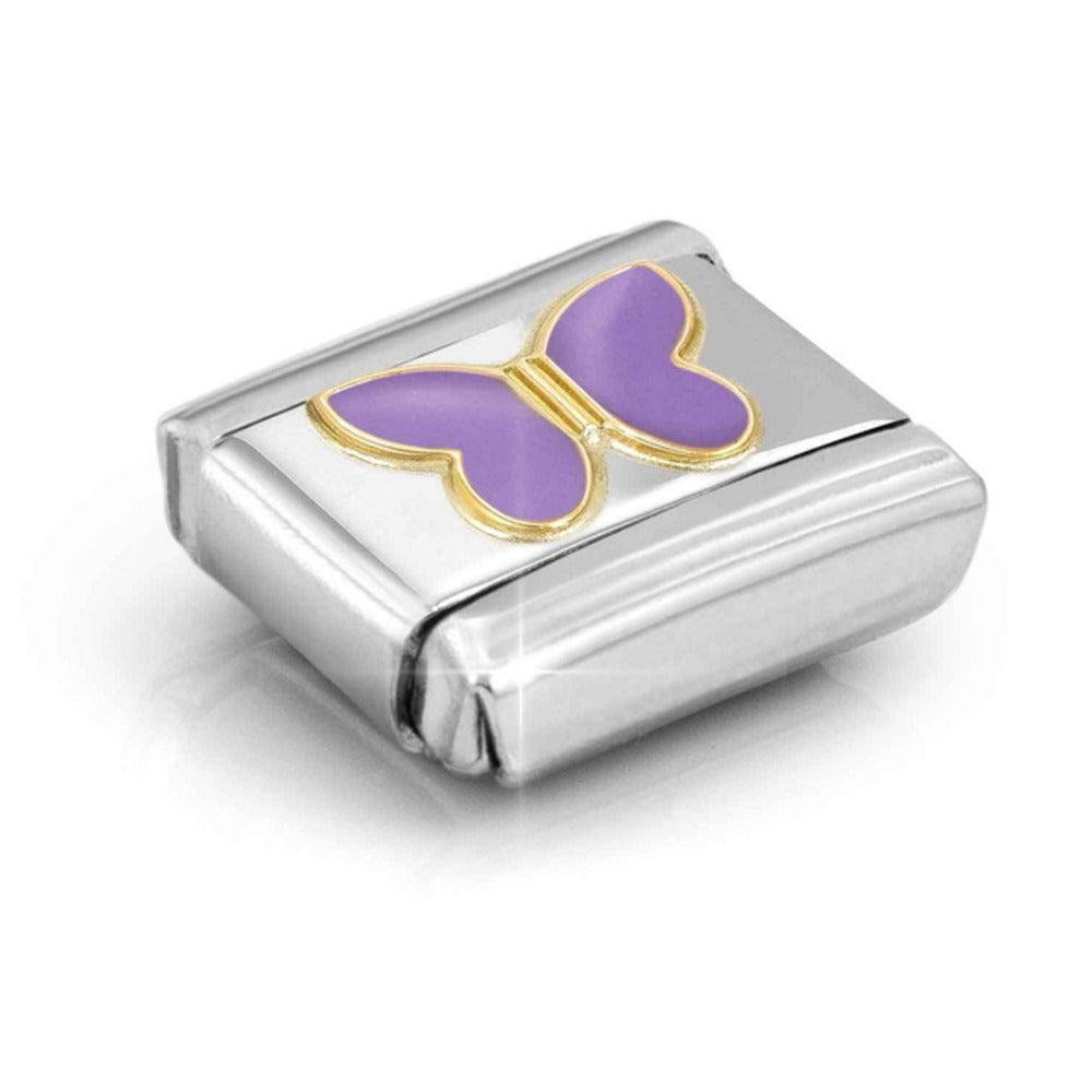 Nomination Composable Gold LILAC BUTTERFLY Charm 030285/60