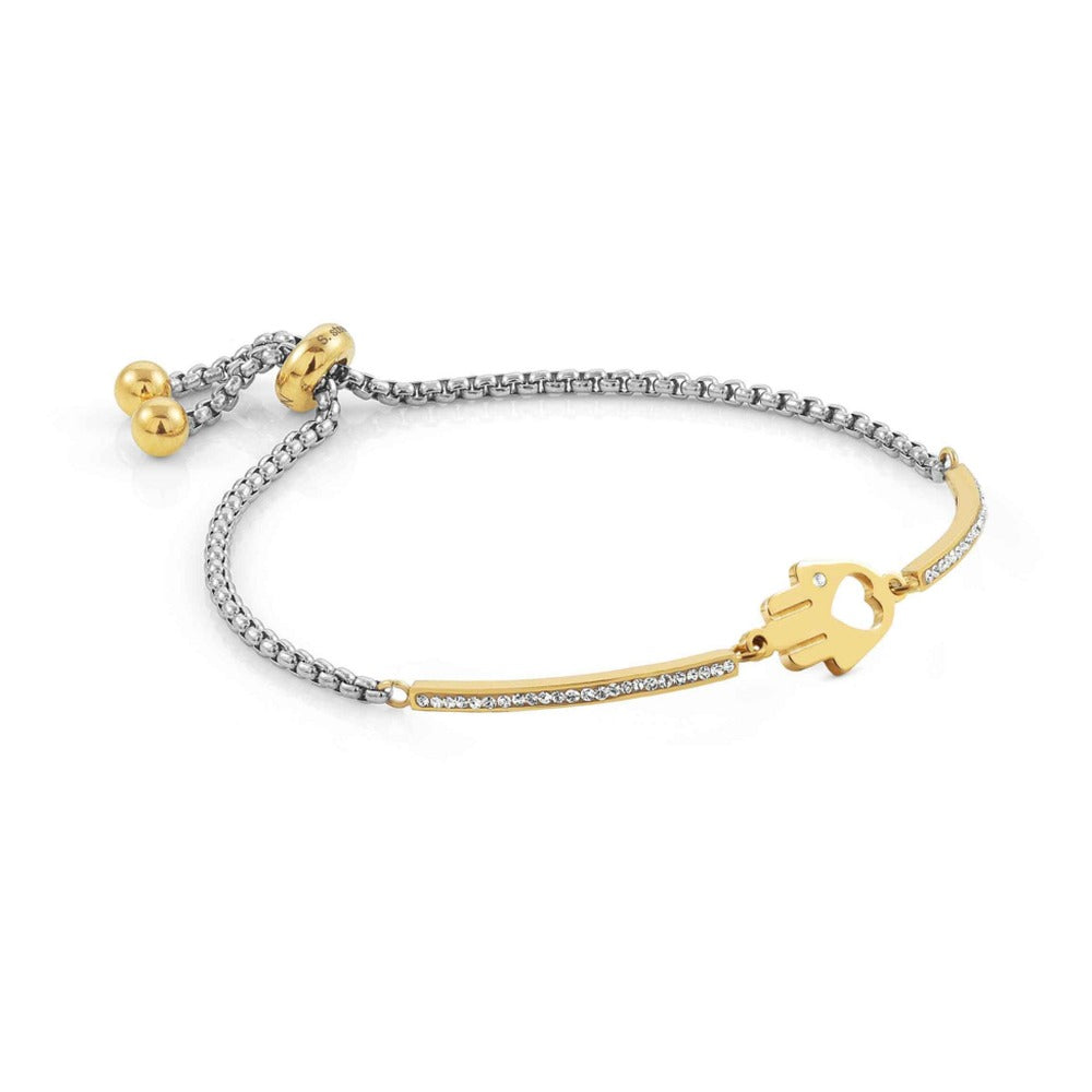 Nomination Milleluci Hand Of Fatima Bracelet Stainless Steel Golden PVD