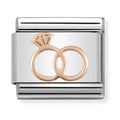 Nomination Composable Rose Gold Wedding Rings Charm 430104/13
