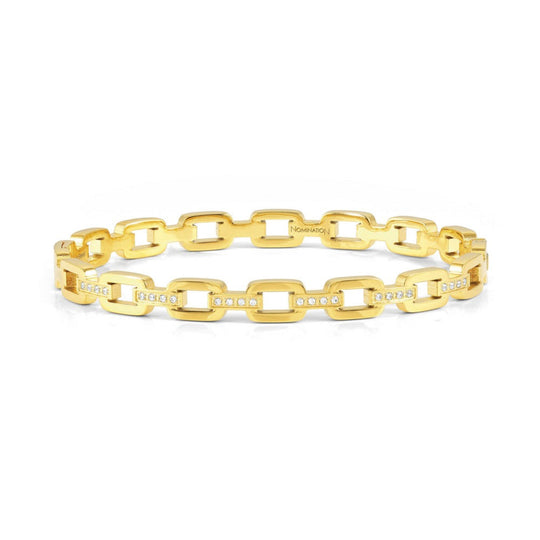 Nomination Pretty Bangles Gold Tone CZ Chain