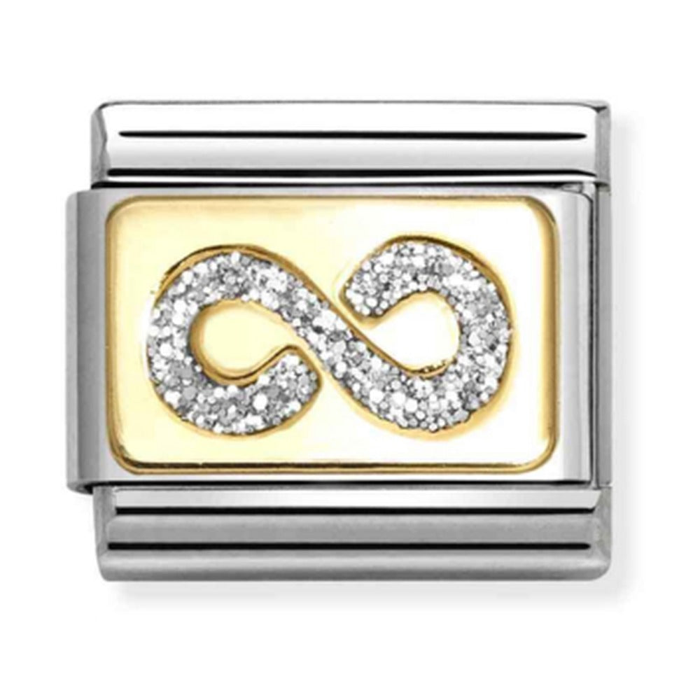 Nomination Composable Gold Glitter Infinity Charm 030224/06