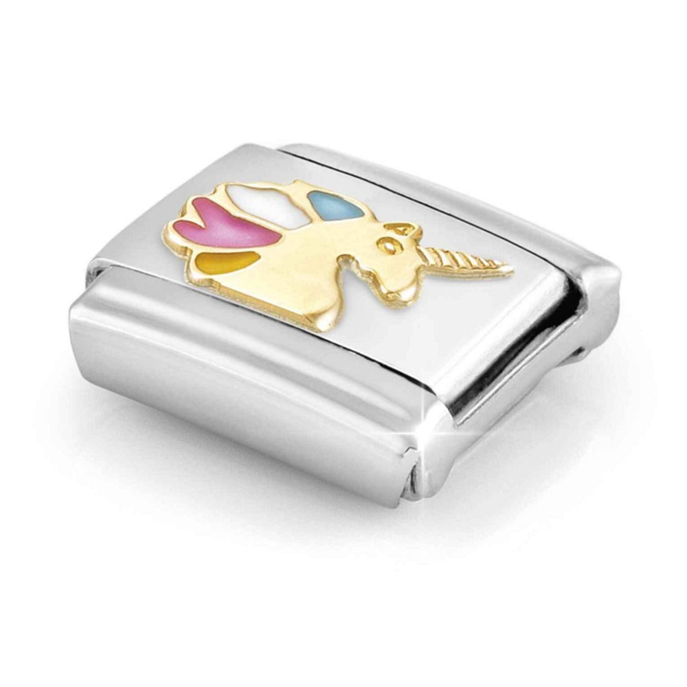 Nomination Composable  Gold Multi Coloured Unicorn Charm 030272/68