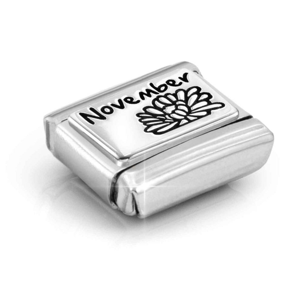 Nomination Composable Silver November Flower Charm 330112/23