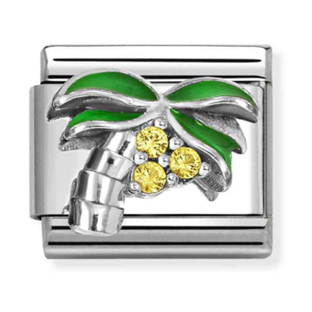 Nomination Composable Silver CZ Palm Tree Charm 330328/22