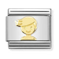 Nomination Composable Gold Boy Charm 030162/72