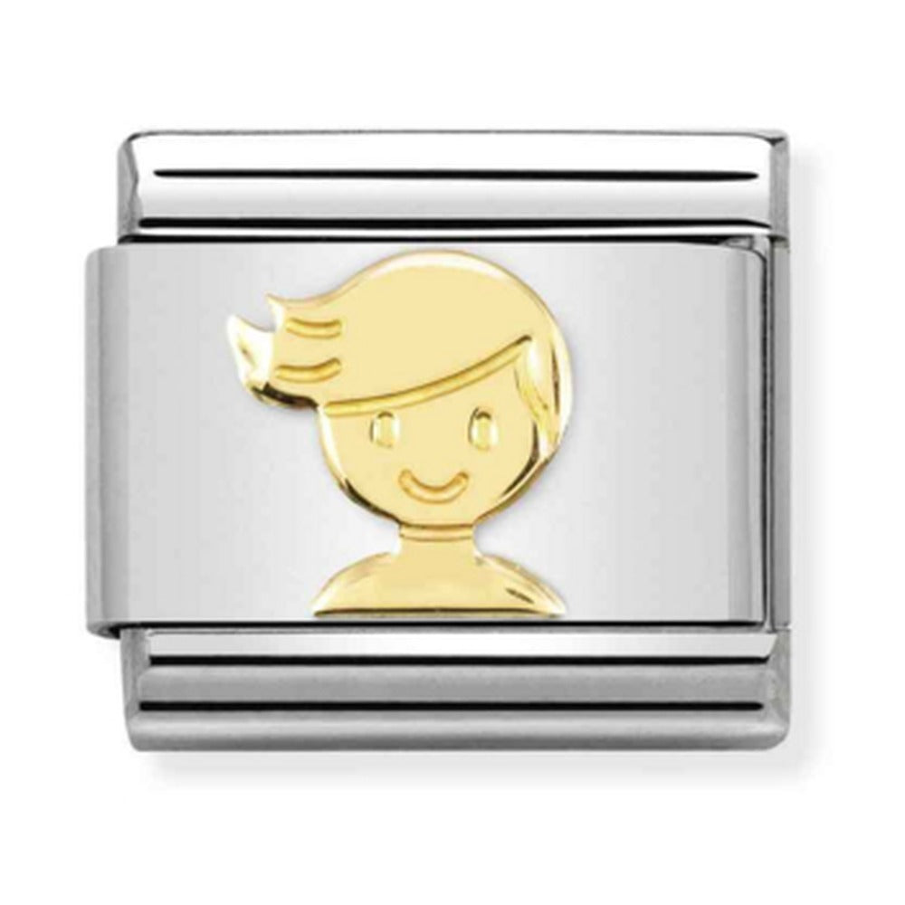 Nomination Composable Gold Boy Charm 030162/72