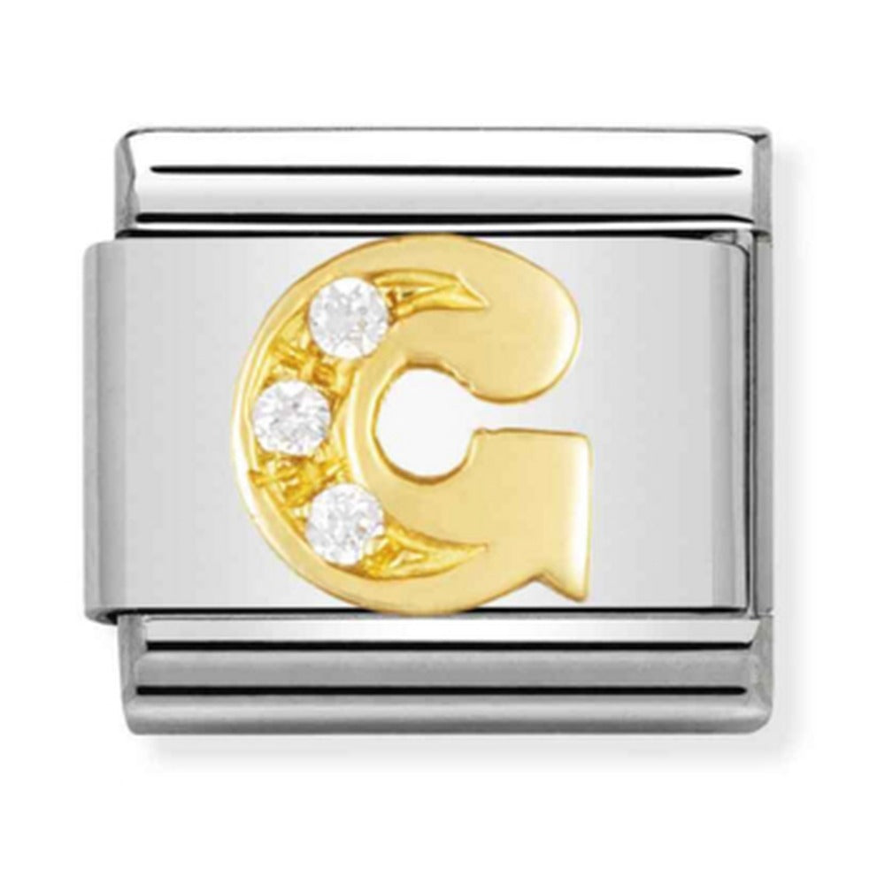 Nomination Composable Gold CZ Letter G Charm 030301/07