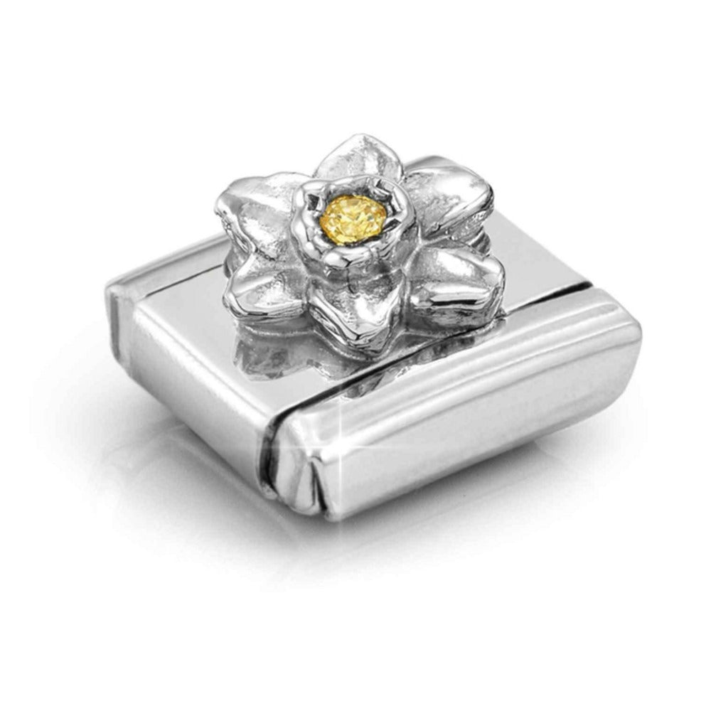 Nomination Composable Silver CZ Daffodil Charm 330311/14