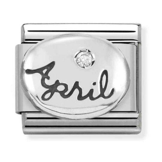 Nomination Composable Silver April Diamond Charm 330505/04