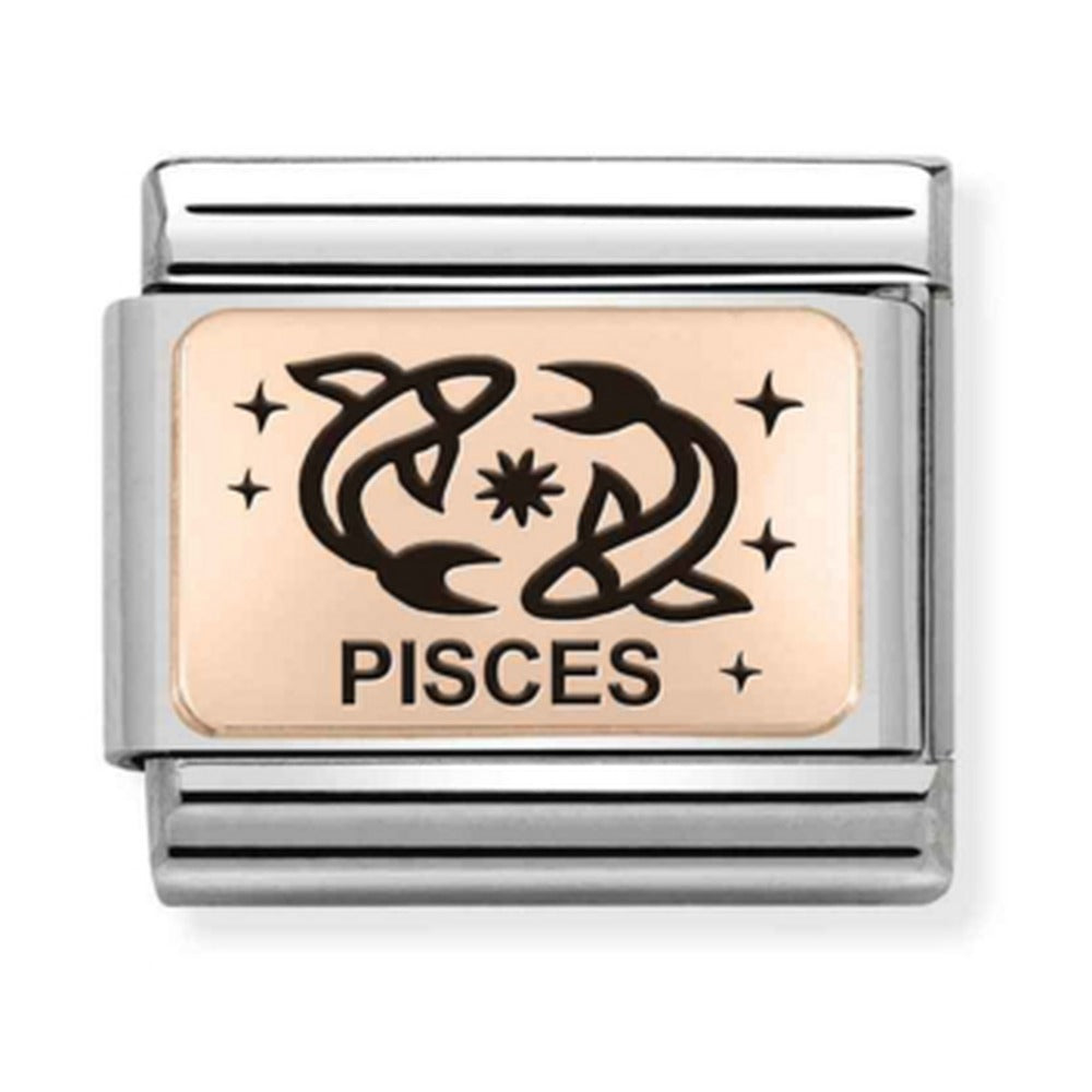 Nomination Composable Rose Gold Pisces Charm 430112/12