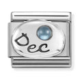 Nomination Composable Silver December Blue Topaz Charm 330505/12