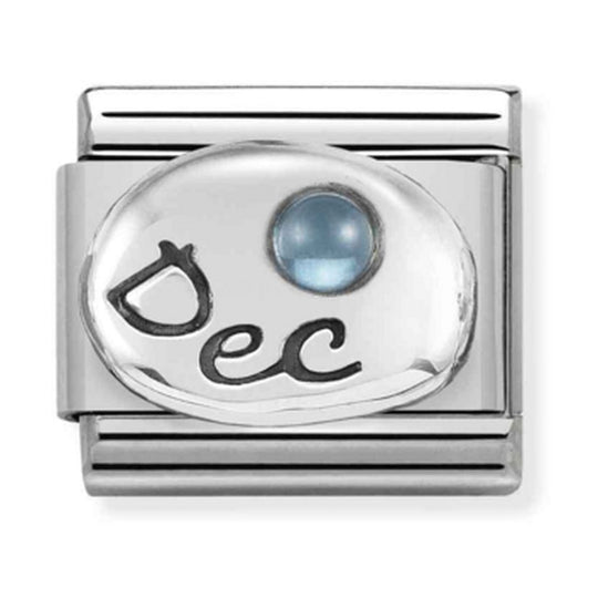 Nomination Composable Silver December Blue Topaz Charm 330505/12