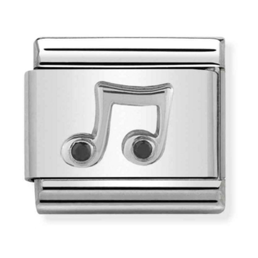 Nomination Composable Silver CZ Music Note Charm 330311/08