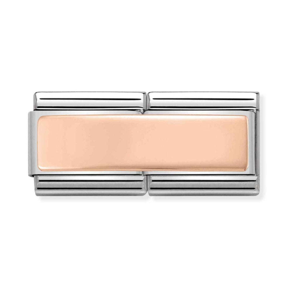 Nomination Double Link Rose Gold Plate