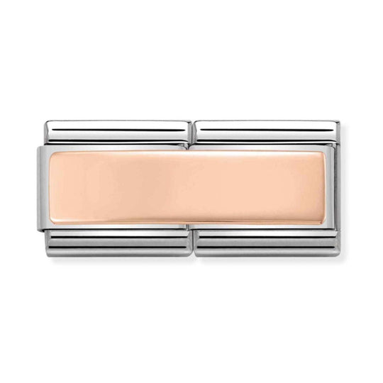 Nomination Double Link Rose Gold Plate