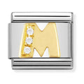 Nomination Composable Gold CZ Letter M Charm 030301/13