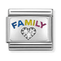 Nomination Composable Silver Family With Heart Charm 330306/08