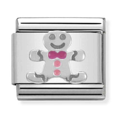 Nomination Composable Silver Gingerbread Man Charm 330204/09