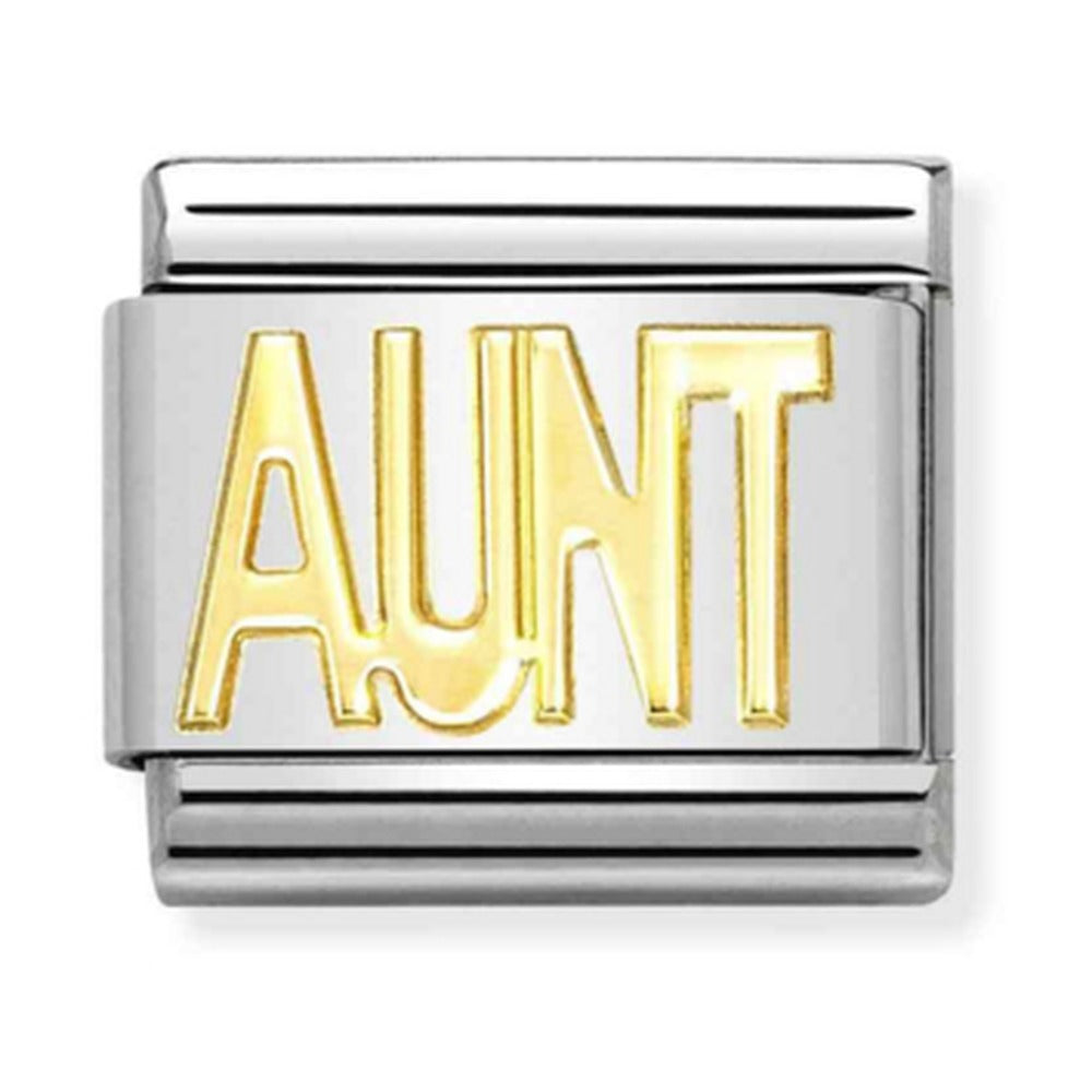 Nomination Composable Gold Aunt Charm 030107/16