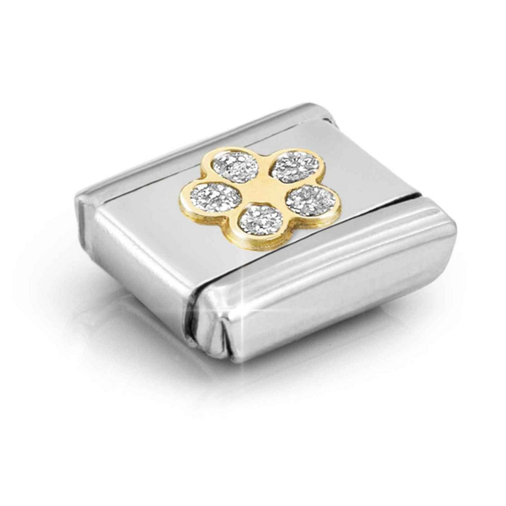Nomination Composable Gold Glitter Flower Charm 030220/06