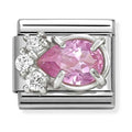 Nomination Composable Silver, Pink CZ Teardrop Charm 330329/08