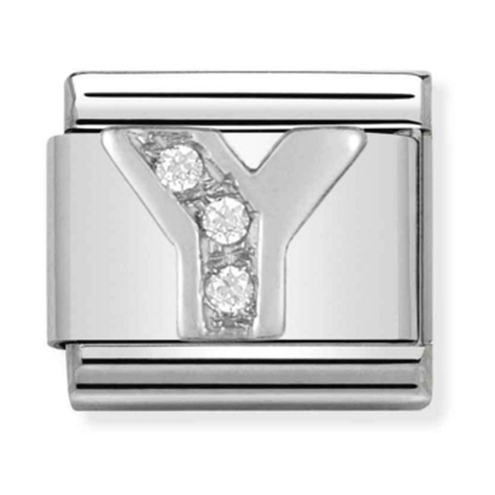 Nomination Composable Silver CZ Letter Y Charm 330301/25