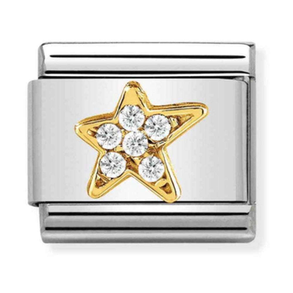 Nomination Composable Gold Asymmetric Star Charm 030322/34