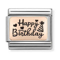 Nomination Composable Rose Gold HAPPY BIRTHDAY Charm