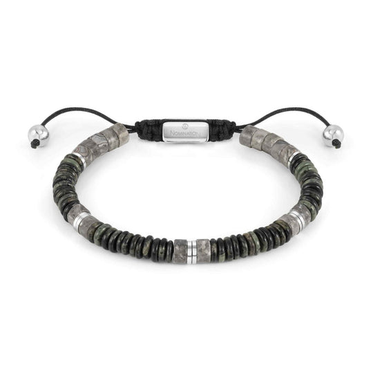 Nomination Instinct Style Gray Jasper Bracelet
