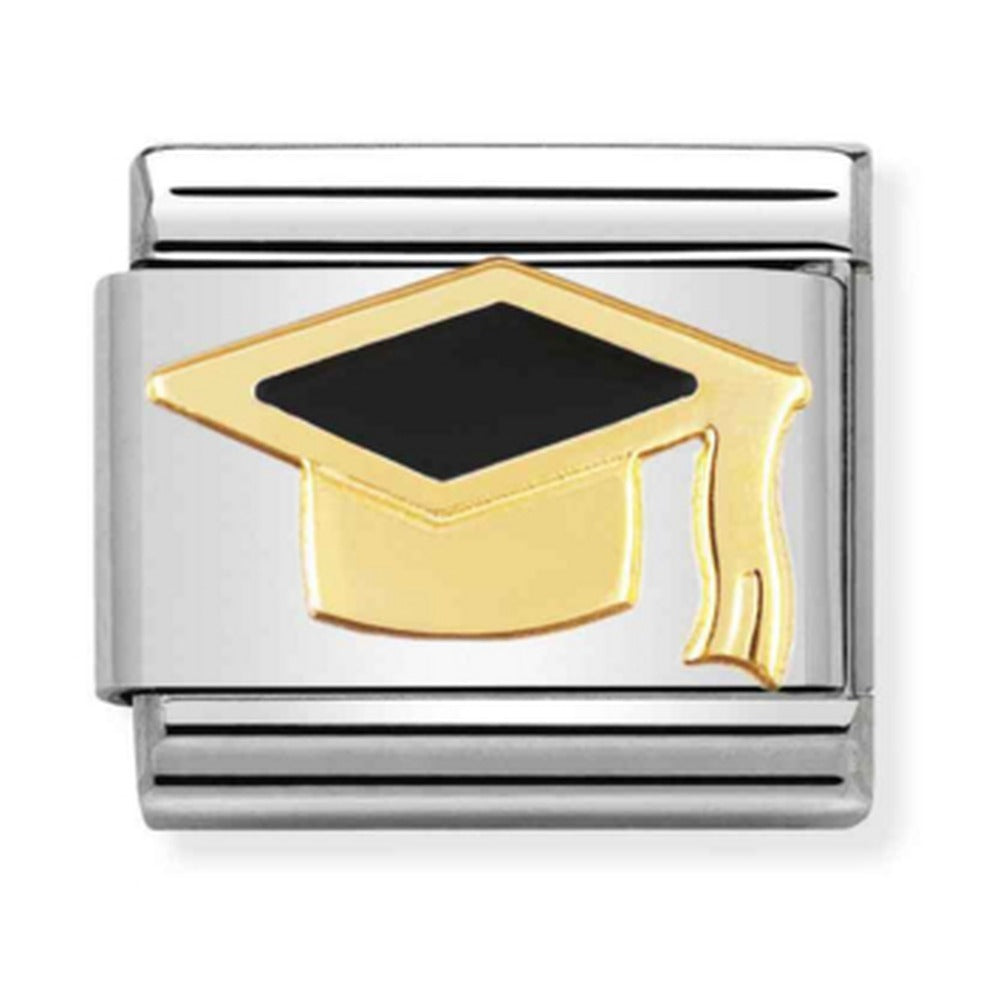 Nomination Composable Black Graduate Hat Charm 030223/08