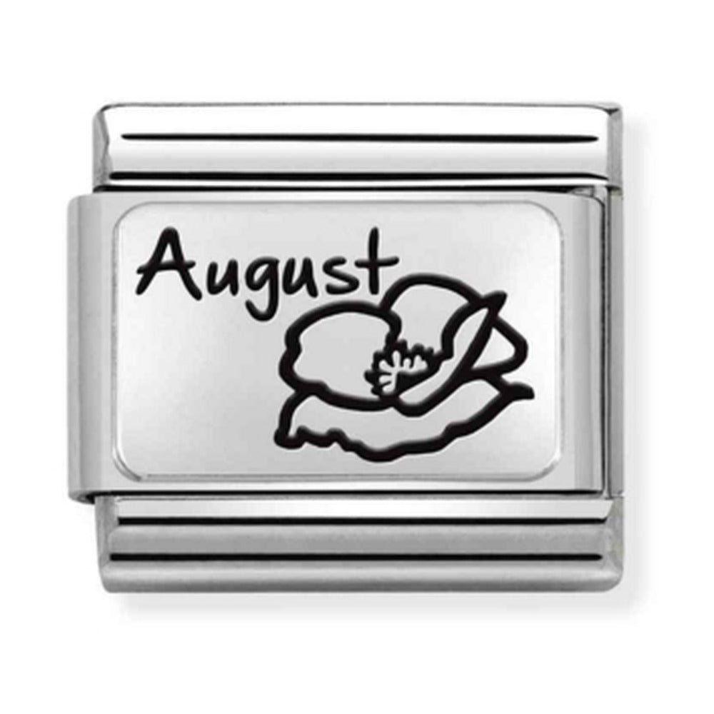Nomination Composable Silver August Flower Charm 330112/20