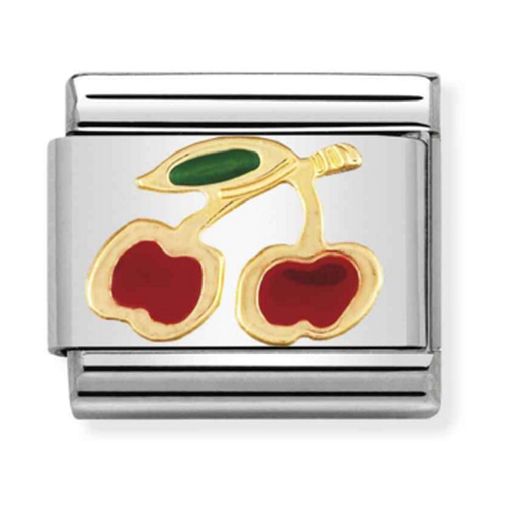 Nomination Composable Gold Red Cherries Charm 030215/05