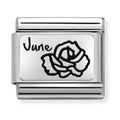 Nomination Composable Silver June Flower Charm 330112/18