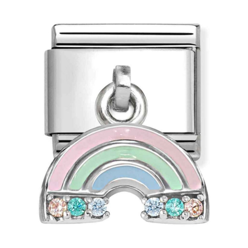 Nomination Composable Silver Rainbow Drop Charm 331815/17
