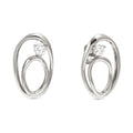 Nomination My Rebel Art Silver CZ Oval Earrings 242811/053