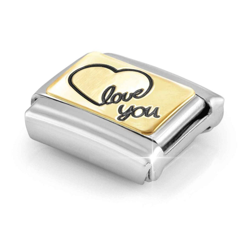 Nomination Composable Gold Heart Love You Charm 030284/60