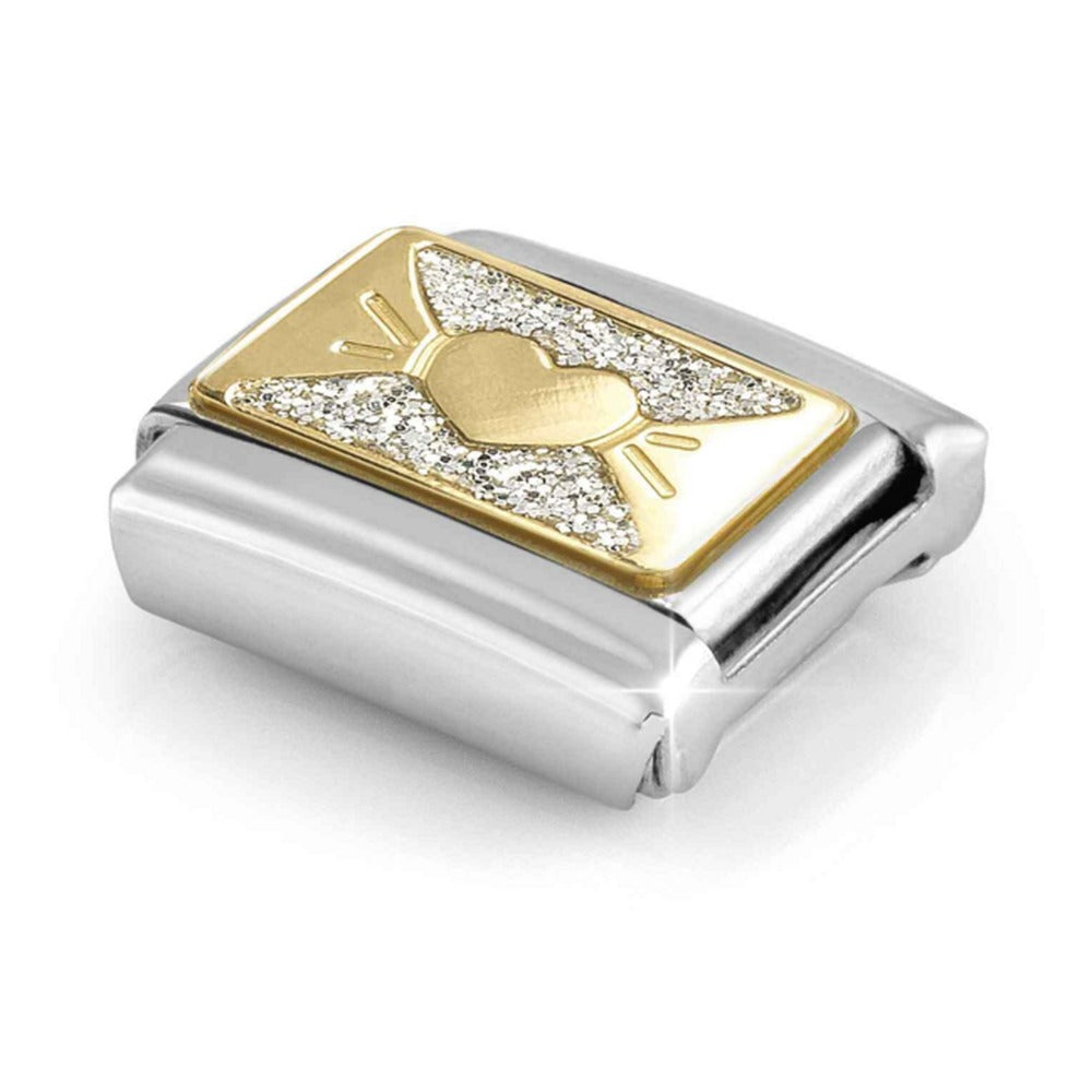 Nomination Composable Gold, Glitter Bow Charm 030224/11