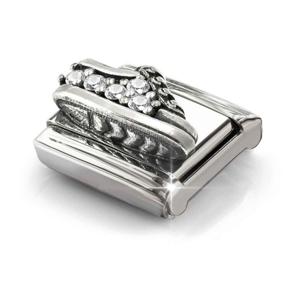 Nomination Composable Silver Pave` CZ Sneaker Charm 330327/17