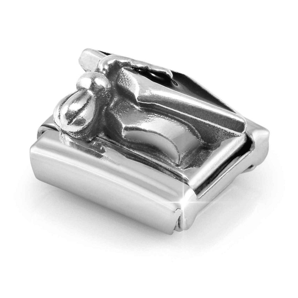 Nomination Composable Silver Black Graduation Hat Charm 330204/32