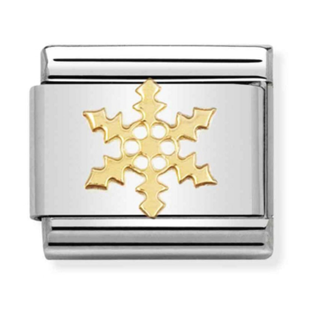 Nomination Composable Gold Snowflake Charm 030109/14