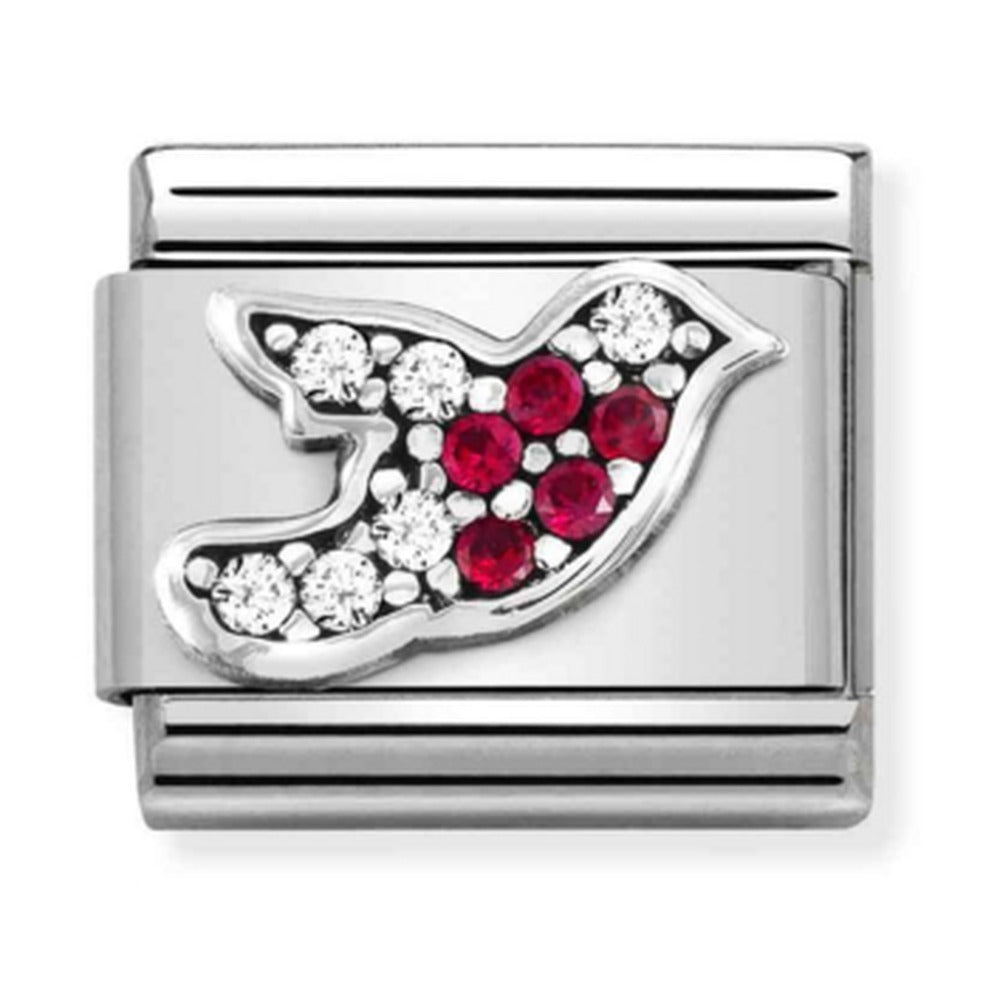 Nomination Composable Silver CZ Robin Charm 330323/02