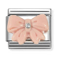 Nomination Composable Silver Pink Resin Bow Charm 330509/21
